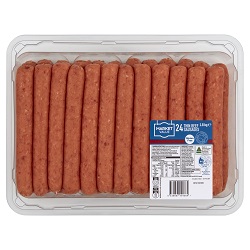 Woolworths Market Value 24 Thin Beef Sausages 1.8kg